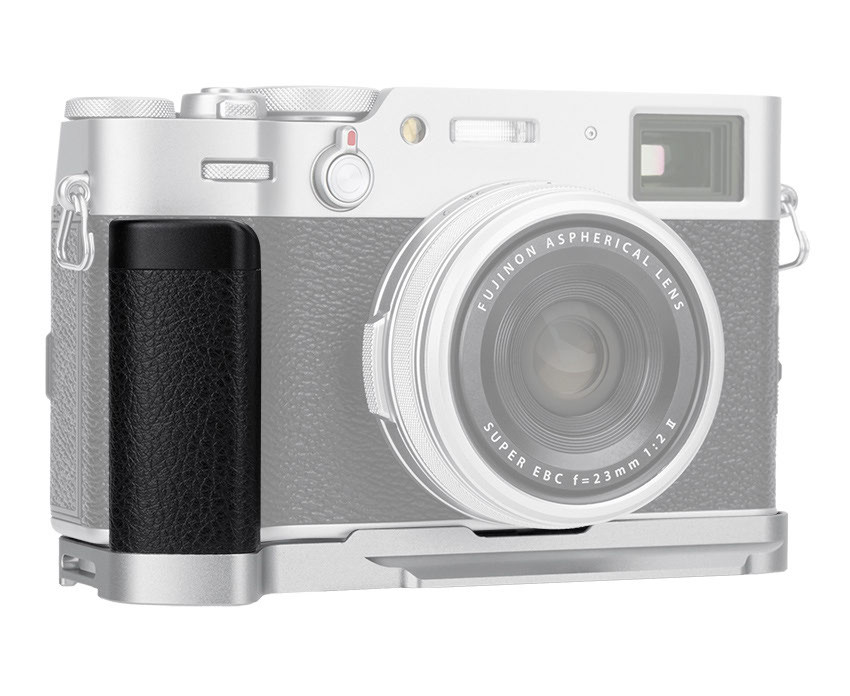 L-образная рукоятка для Fujifilm X100V / X100F (серебристая)
