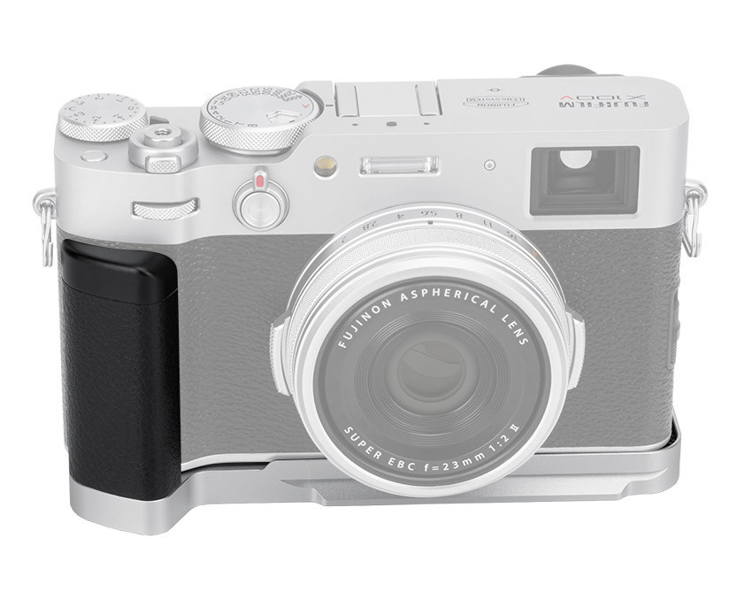 L-образная рукоятка для Fujifilm X100V / X100F (серебристая)