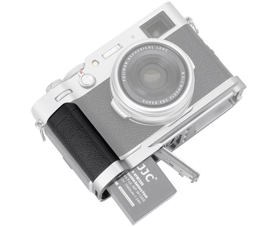 L-образная рукоятка для Fujifilm X100V / X100F (серебристая)
