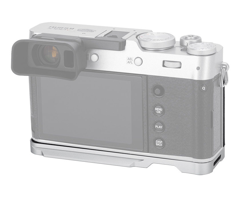 L-образная рукоятка для Fujifilm X100V / X100F (серебристая)