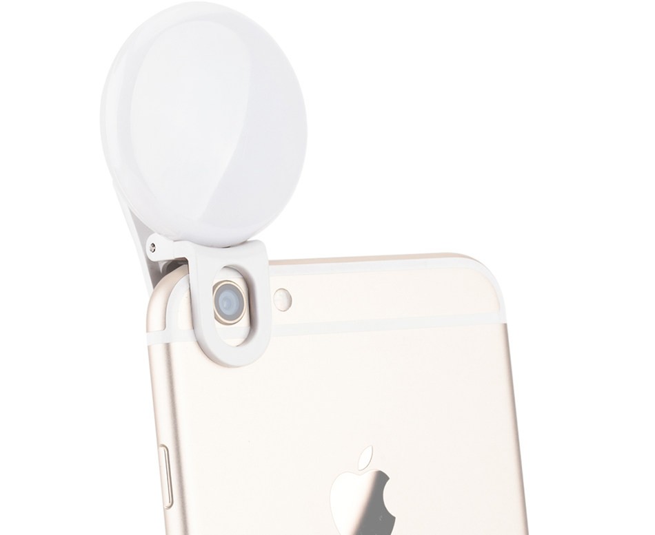 Селфи-кольцо для смартфона (белый цвет)
