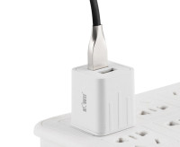 Сетевое зарядное устройство 2xUSB 5V 2.1A 10.5W (белый цвет)