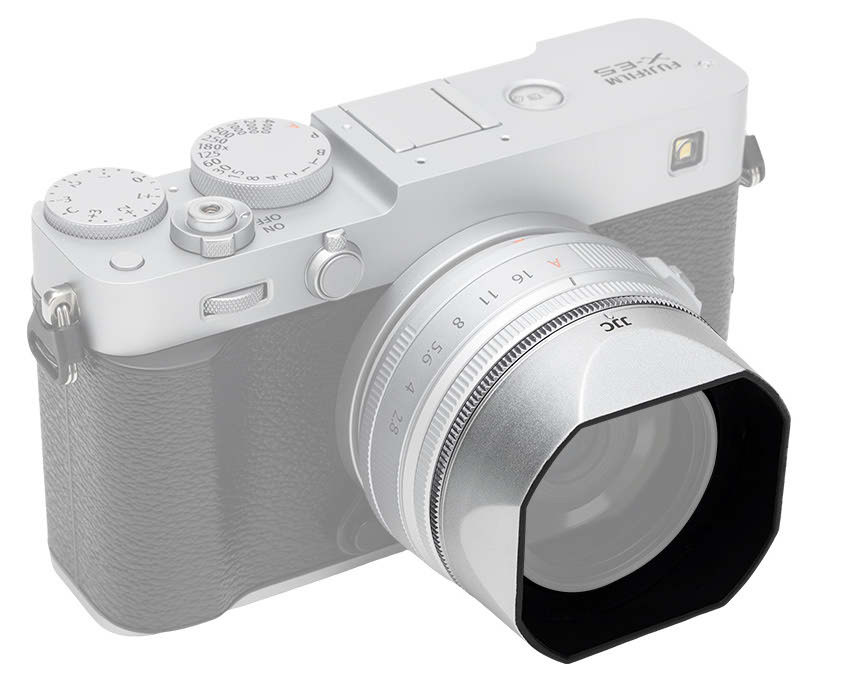 Бленда JJC LH-JXF23M2 SILVER для Fujifilm XF 23mm f/2.8 R WR, XF 27mm f/2.8 R WR, XF 27mm f/2.8 серебристая Бленда JJC LH-JXF23M2 SILVER для Fujifilm XF 23mm f/2.8 R WR, XF 27mm f/2.8 R WR, XF 27mm f/2.8 серебристая
