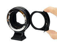 Автофокусный адаптер Canon EF/EF-S на камеры Canon RF с CPL и ND3-500 Drop-In фильтрами