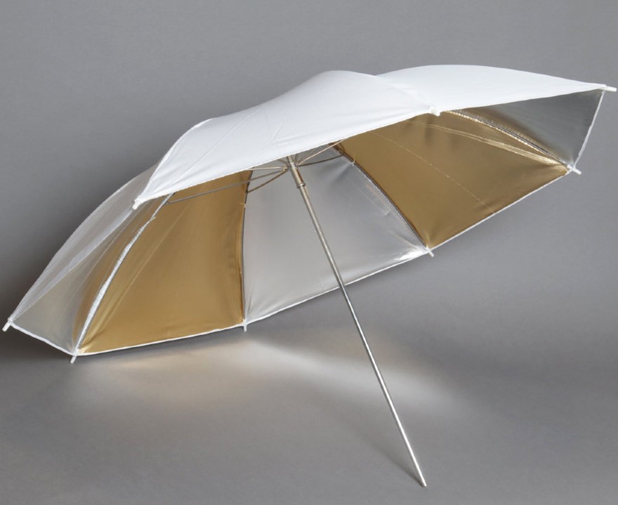 Зонт студийный золото-серебро комбинированный (84 см)
