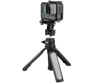 Мини штатив-монопод с регулируемой высотой, холодным башмаком, держателем смартфона и креплением для экшн камер