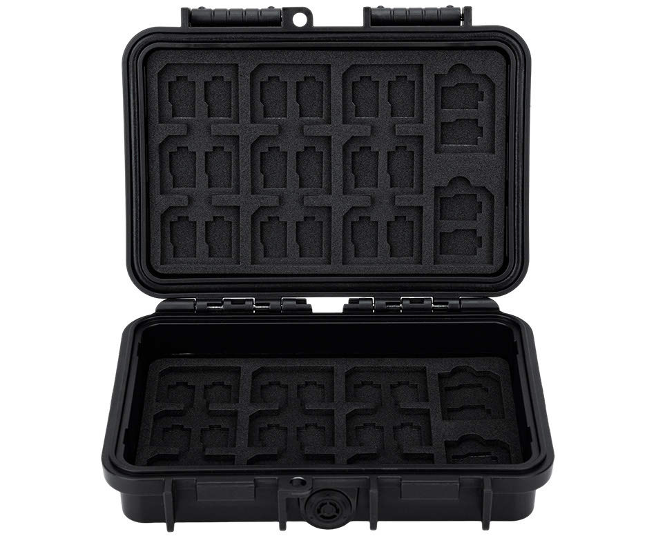 Защитный бокс на 76 шт microSD, 22 шт SD и 16 шт CFexpress Type B или XQD