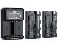 Комплект 2 аккумулятора Sony NP-F330 / F550 / F570 + QC 3.0 зарядное устройство