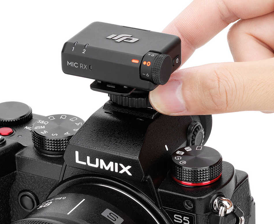 Адаптер для установки ресивера DJI Mic Mini в горячий башмак камеры и штативы 1/4-20