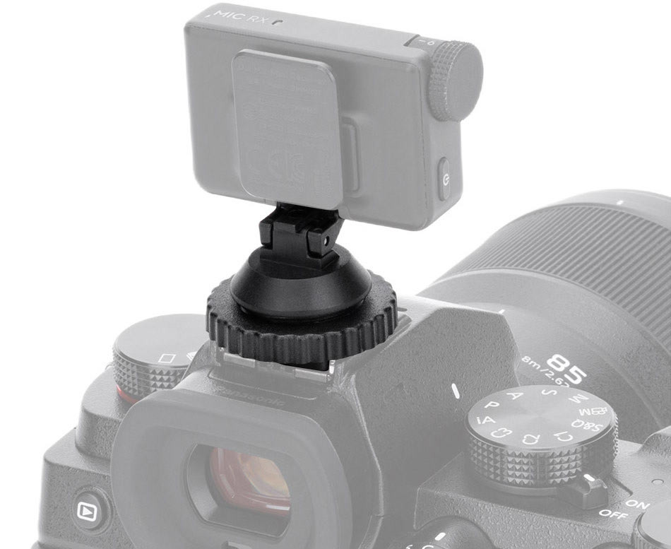 Адаптер для установки ресивера DJI Mic Mini в горячий башмак камеры и штативы 1/4-20