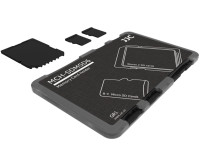Компактный защитный футляр для флеш карт (4x MicroSD и 2x SD) черный цвет