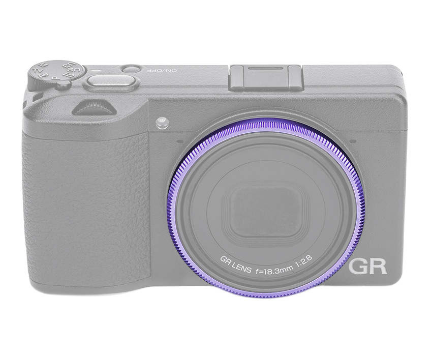 Декоративное кольцо для объектива Ricoh GR IV (пурпурное)