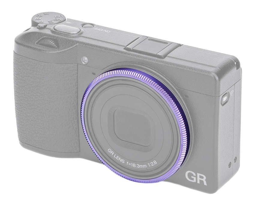 Декоративное кольцо для объектива Ricoh GR IV (пурпурное)
