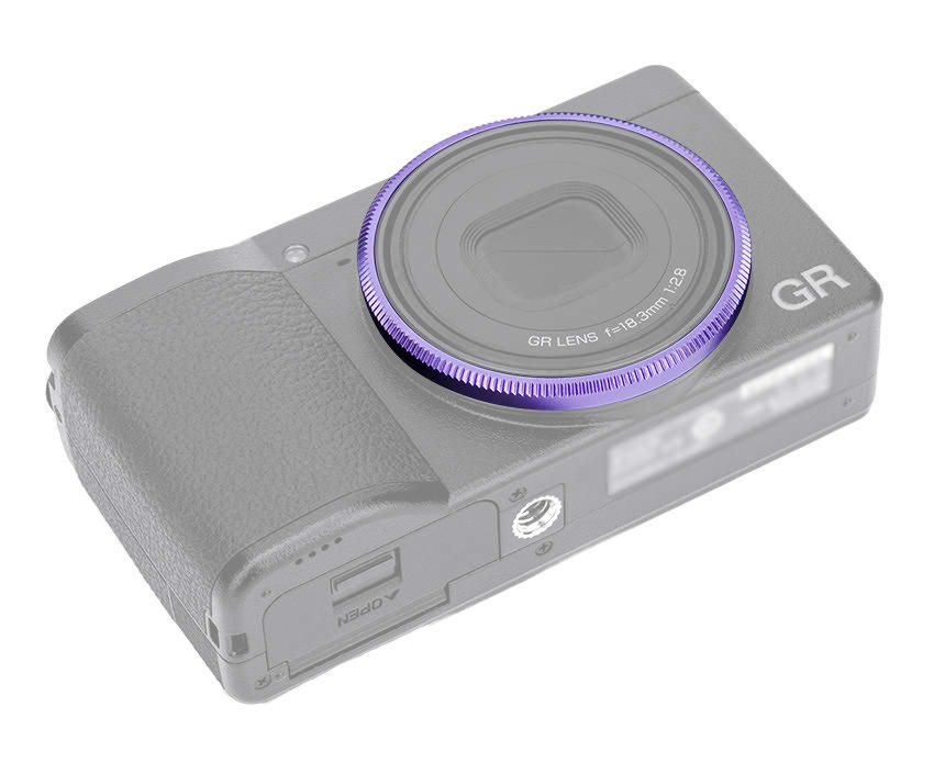 Декоративное кольцо для объектива Ricoh GR IV (пурпурное)
