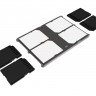 Компактный защитный футляр для флеш карт (4x SD card) черный цвет