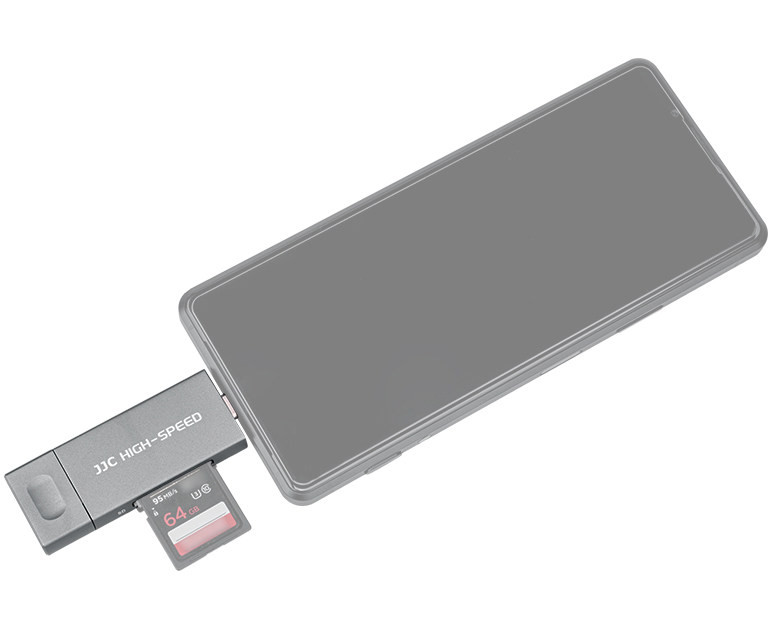 Картридер USB 3.0 + Type-C + MicroUSB OTG для NM, SD и MicroSD карт памяти (серый)