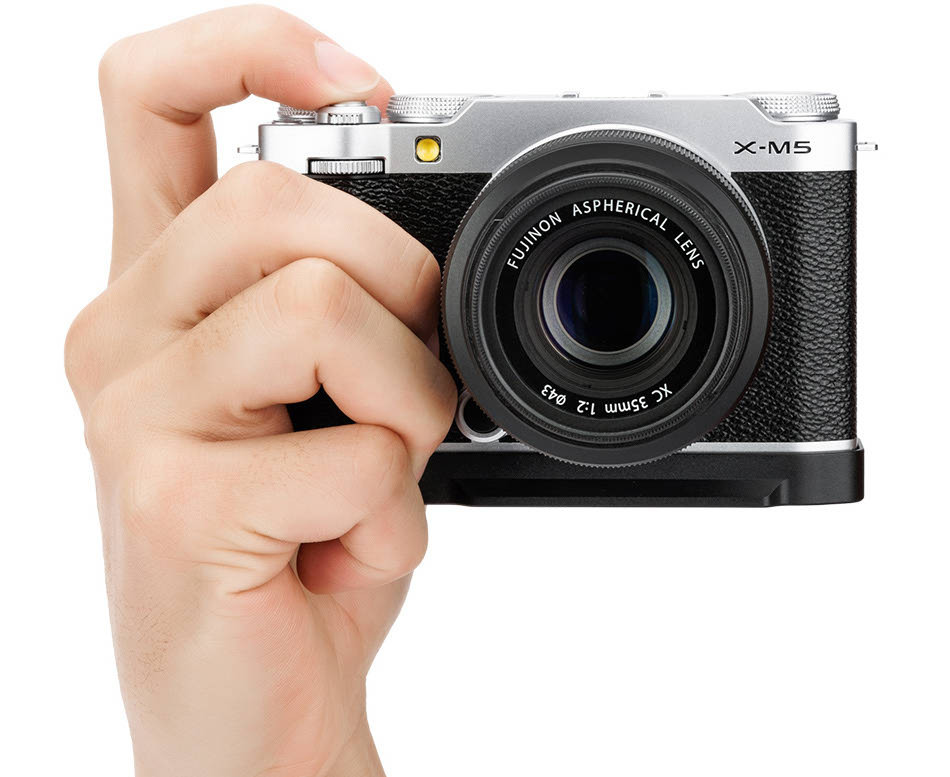 L-образная рукоятка для Fujifilm X-M5 (чёрный цвет)