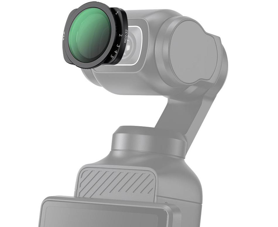 Четыре светофильтра для DJI Osmo Pocket 3 (CPL, NDV2-32, NDV64-1000, Black Mist 1/4)