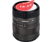 Задняя крышка на объективы Canon EF-M с возможностью подписи и стикерами