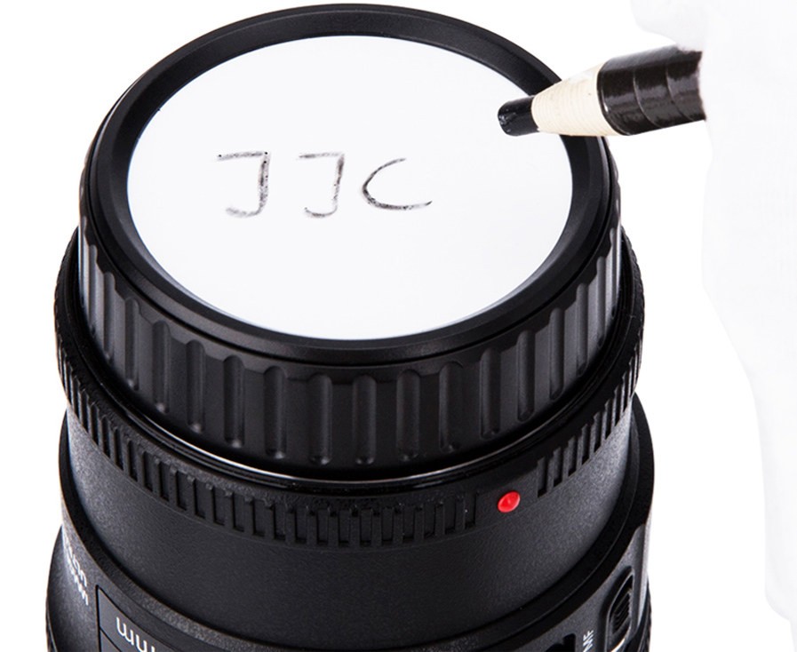 Задняя крышка на объективы Canon EF-M с возможностью подписи и стикерами