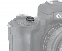 Мягкая спусковая кнопка безрезьбовая (чёрный цвет) вогнутая