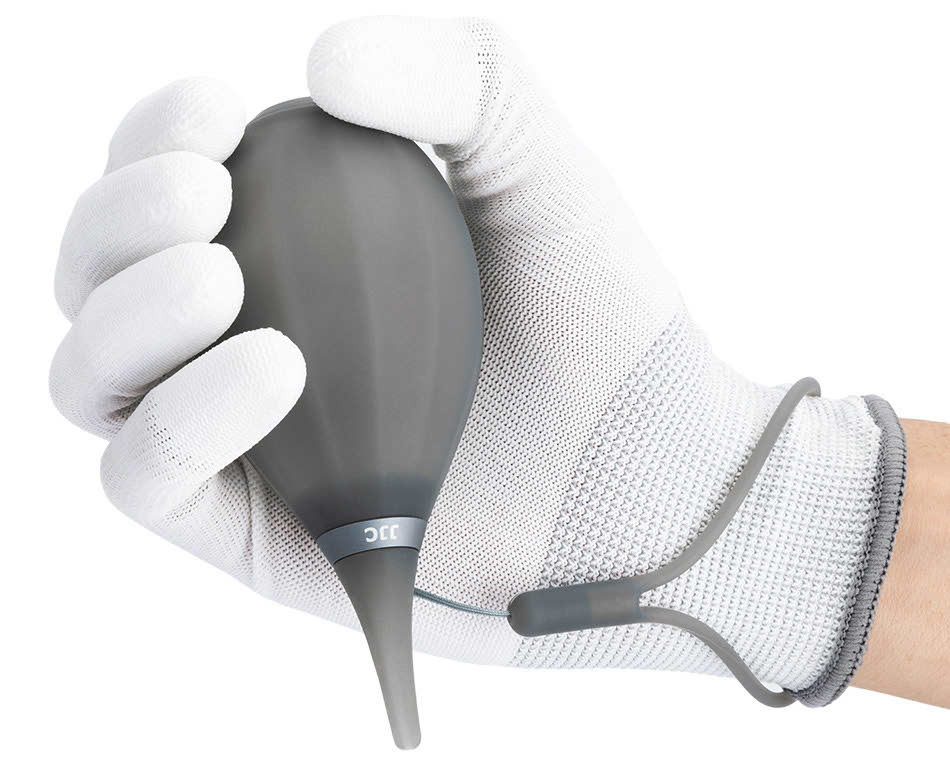 Груша воздушная для оптики с двумя клапанами, мягким соплом и ремешком (прозрачный чёрный) Груша воздушная для оптики с двумя клапанами, мягким соплом и ремешком (прозрачный чёрный)