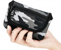 Чехол для компактной камеры с двумя карманами (серый хаки)
