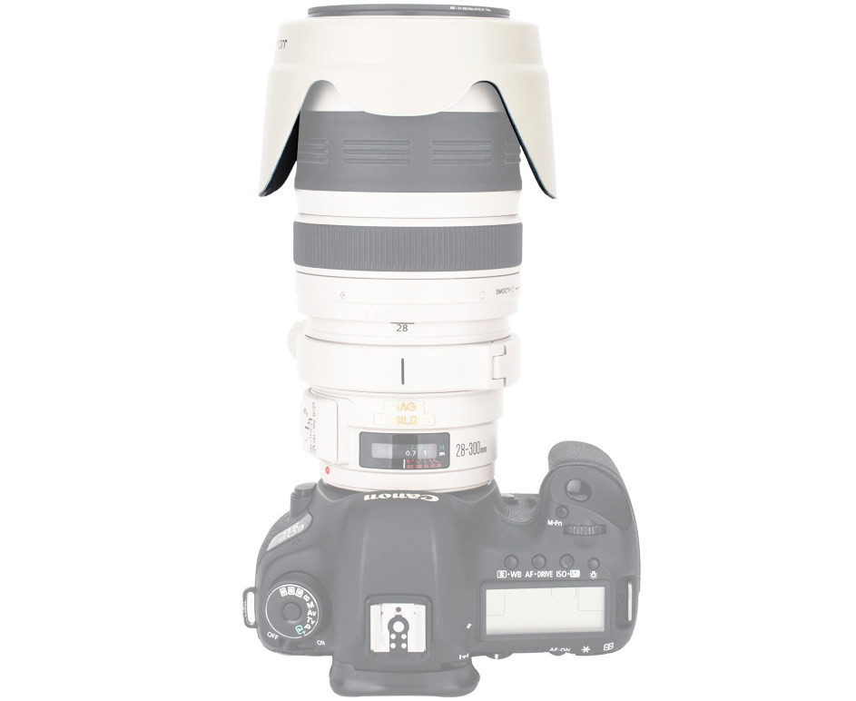 Бленда JJC LH-83G WHITE (Canon EW-83G) белый цвет