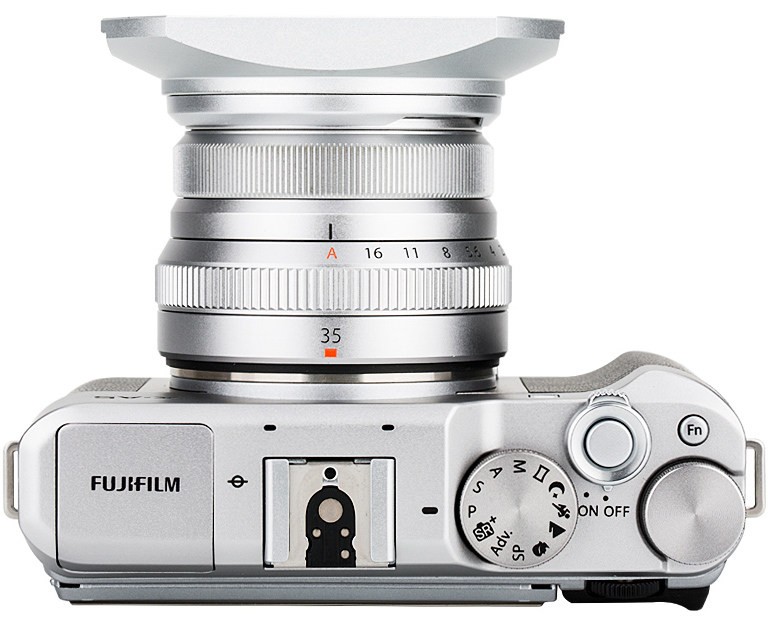Бленда JJC LH-JXF35SII Silver (Fujifilm LH-XF35-2) серебристая с крышкой