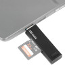 Картридер USB 3.0 / Type-C / MicroUSB OTG для SD и MicroSD карт памяти до 1 Тб (чёрный)