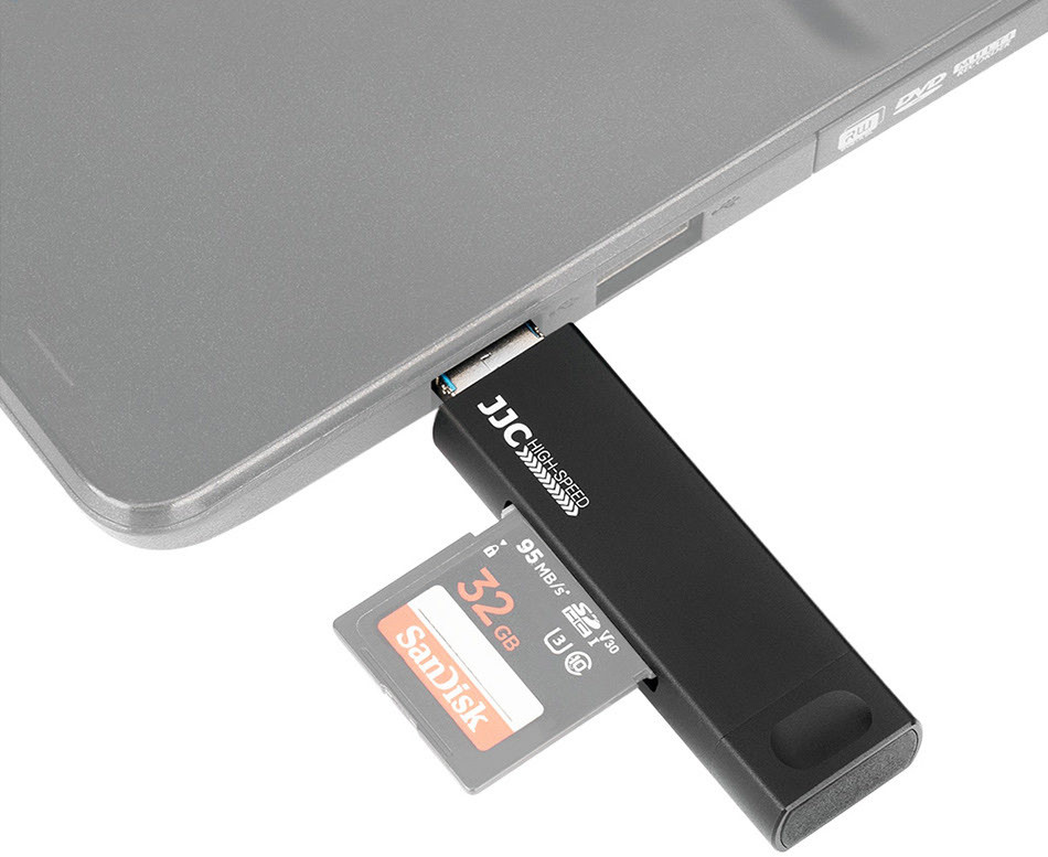 Картридер USB 3.0 / Type-C / MicroUSB OTG для SD и MicroSD карт памяти до 1 Тб (чёрный)