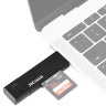 Картридер USB 3.0 / Type-C / MicroUSB OTG для SD и MicroSD карт памяти до 1 Тб (чёрный)