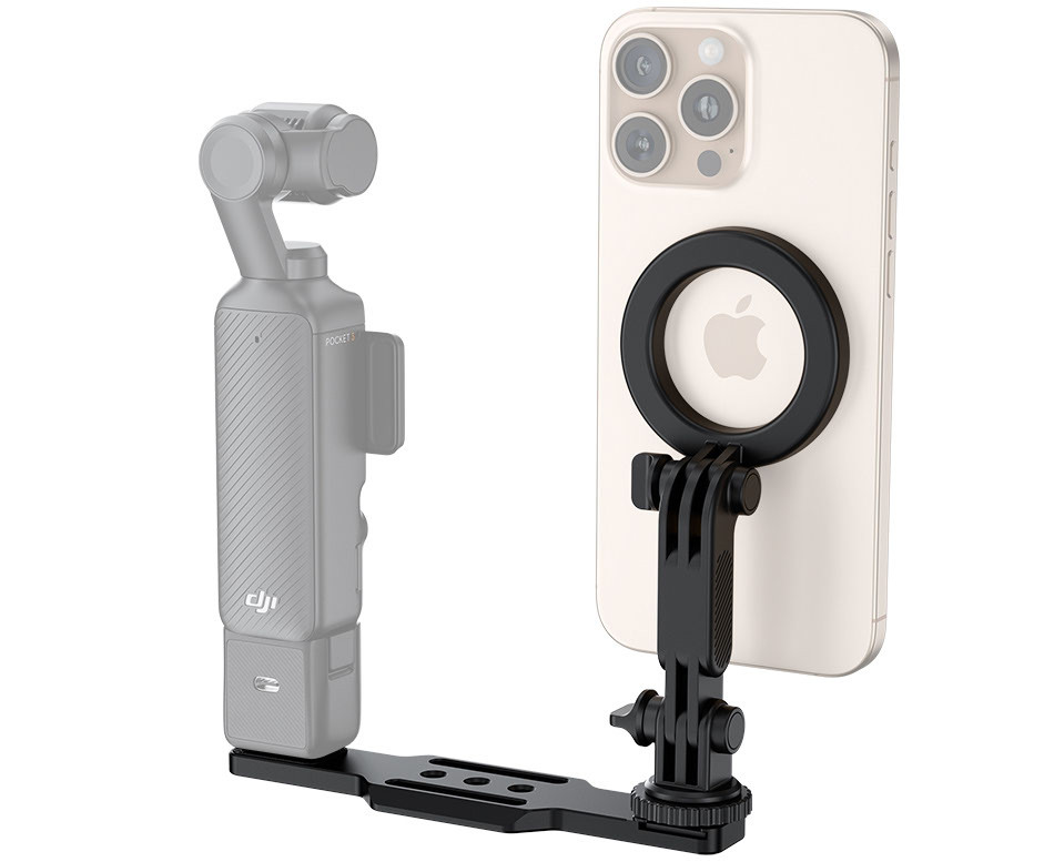 Расширительная рейка для DJI Osmo Pocket 4 / 4P / 3 с MagSafe и холодным башмаком Расширительная рейка для DJI Osmo Pocket 4 / 4P / 3 с MagSafe и холодным башмаком