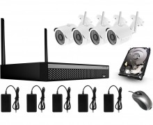 Комплект беспроводного видеонаблюдения Longse WIFI2004D1SE200 (1080P)