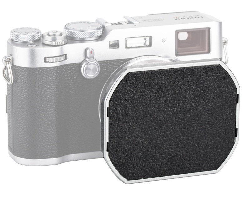 Бленда JJC LH-JX100FII Silver для камеры Fujifilm X100F серебристая с крышкой