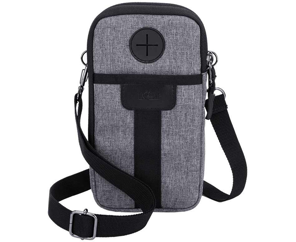 Сумка-чехол для смартфона и аккумулятора Apple Vision Pro (серый цвет) Сумка-чехол для смартфона и аккумулятора Apple Vision Pro (серый цвет)