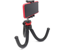Гибкий штатив с шаровой головой и креплениями для смартфона и GoPro (нагрузка 1.5 кг)