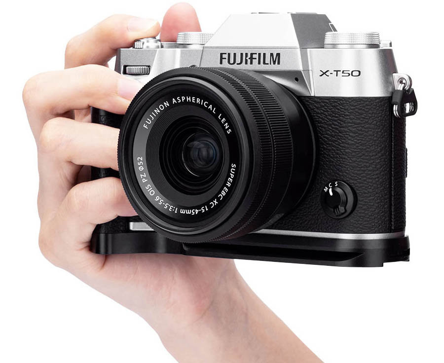 L-образная рукоятка для Fujifilm X-T50 (чёрный цвет)