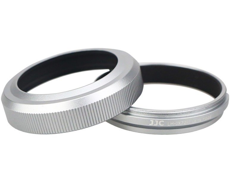 Бленда JJC LH-JX70II SIlver (Fujifilm LH-X70) серебристая c переходным кольцом на 49 мм