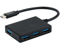 Хаб разветвитель USB-C 3.0 x 4 порта 5Gbps Kiwifotos KHU-C15