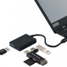 Хаб разветвитель USB-C 3.0 x 4 порта 5Gbps Kiwifotos KHU-C15