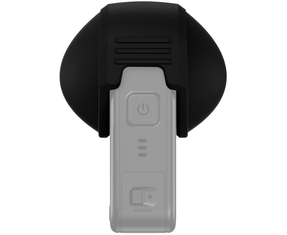 Силиконовая защитная крышка для DJI Osmo 360 с установленными прозрачными защитными накладками