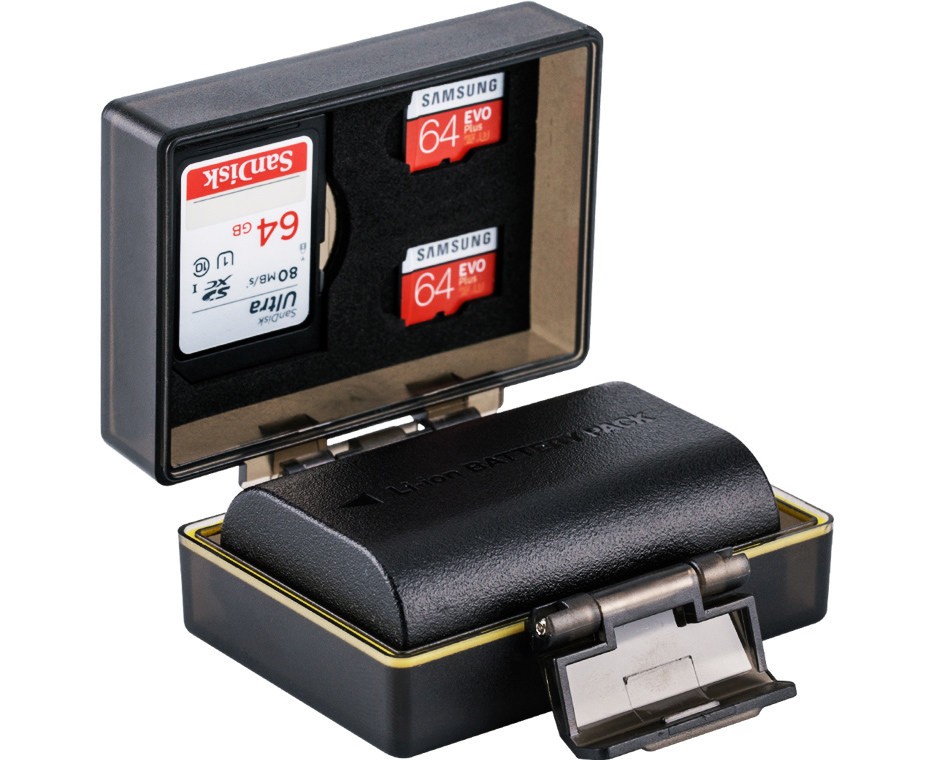 Защитный бокс для Canon LP-E6 и карт памяти SD / MicroSD