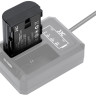 Аккумулятор JJC типа Canon LP-E6P с зарядным портом Type-C