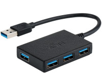Хаб разветвитель USB 3.0 x 4 порта 5Gbps Kiwifotos KHU-A15