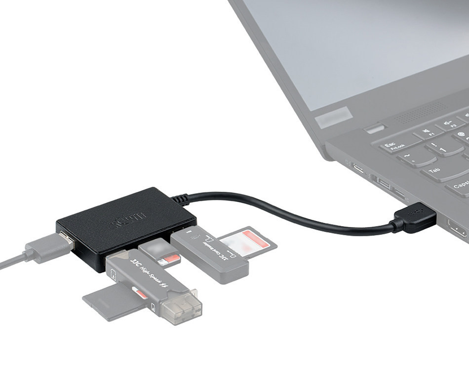 Хаб разветвитель USB 3.0 x 4 порта 5Gbps Kiwifotos KHU-A15