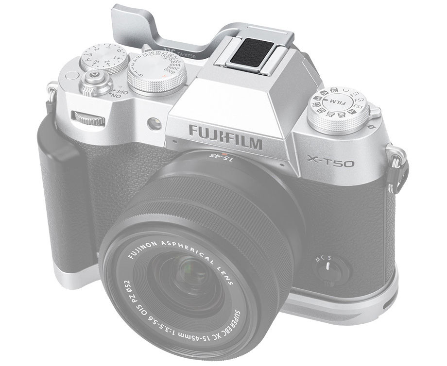 Дополнительный хват для Fujifilm X-T50 (серебристый)