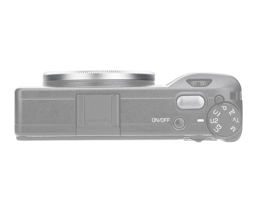 Декоративное кольцо для объектива Ricoh GR IIIx (серебристое)