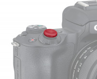 Мягкая спусковая кнопка безрезьбовая (темно-красный цвет) вогнутая