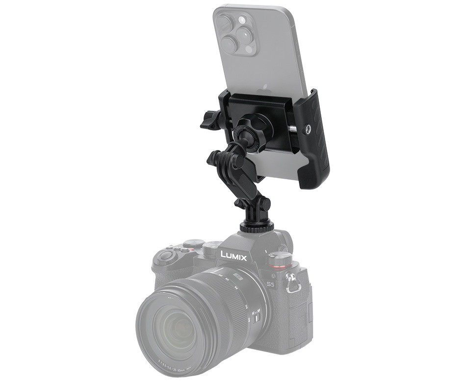 Крепление смартфона или экшн камеры в горячий башмак или штатив